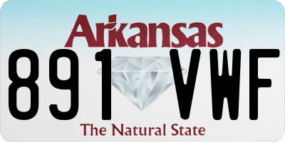 AR license plate 891VWF