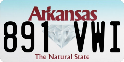 AR license plate 891VWI