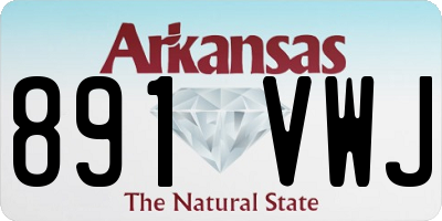 AR license plate 891VWJ