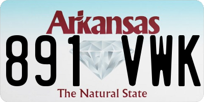 AR license plate 891VWK