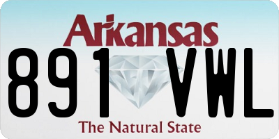 AR license plate 891VWL