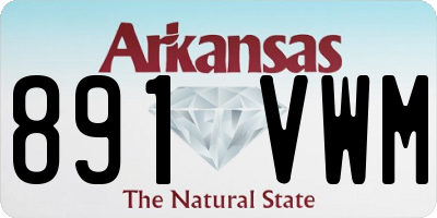 AR license plate 891VWM