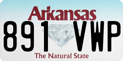 AR license plate 891VWP