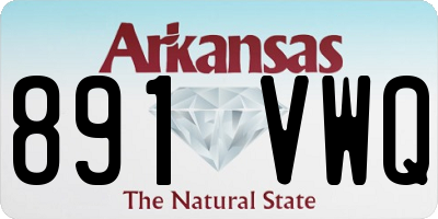 AR license plate 891VWQ