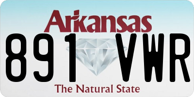 AR license plate 891VWR