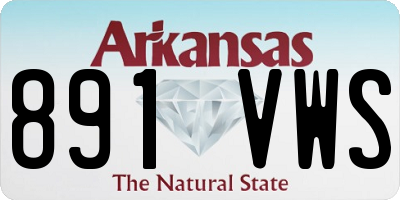 AR license plate 891VWS