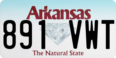 AR license plate 891VWT