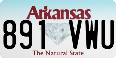AR license plate 891VWU