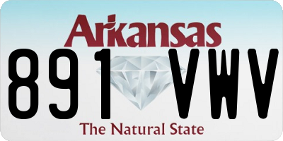 AR license plate 891VWV