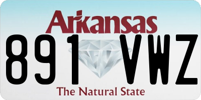 AR license plate 891VWZ