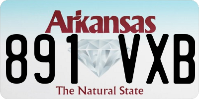 AR license plate 891VXB