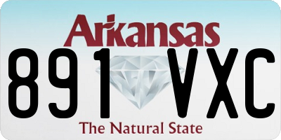 AR license plate 891VXC