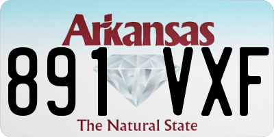 AR license plate 891VXF