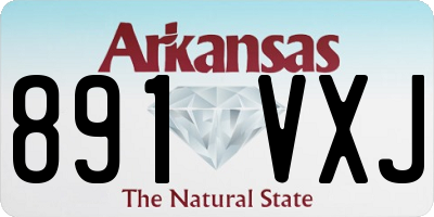AR license plate 891VXJ