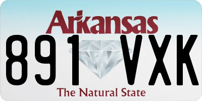 AR license plate 891VXK