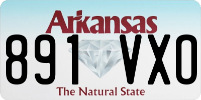 AR license plate 891VXO