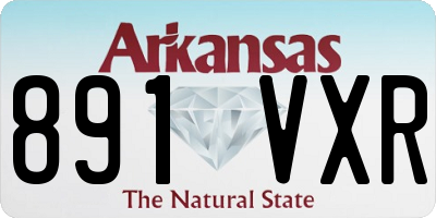 AR license plate 891VXR