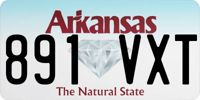 AR license plate 891VXT