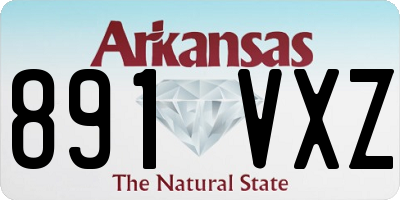 AR license plate 891VXZ