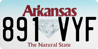 AR license plate 891VYF
