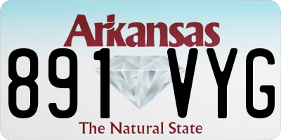 AR license plate 891VYG