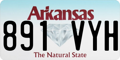 AR license plate 891VYH