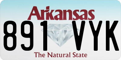 AR license plate 891VYK