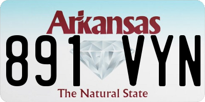 AR license plate 891VYN
