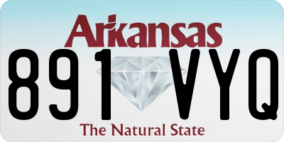 AR license plate 891VYQ