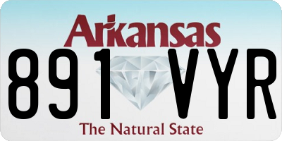AR license plate 891VYR