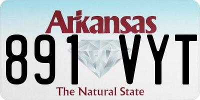 AR license plate 891VYT