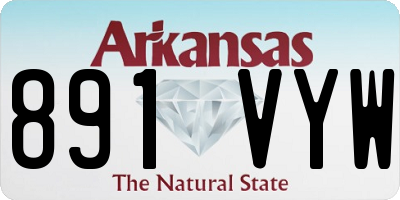 AR license plate 891VYW