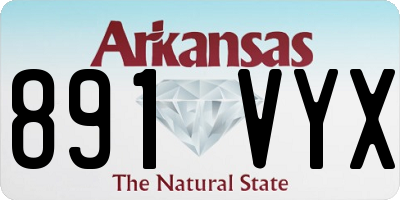 AR license plate 891VYX