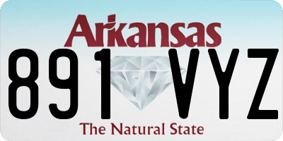 AR license plate 891VYZ