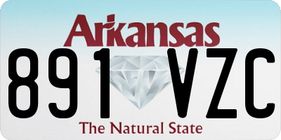 AR license plate 891VZC