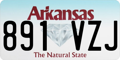 AR license plate 891VZJ