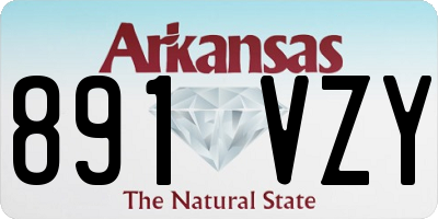 AR license plate 891VZY