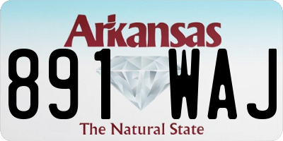 AR license plate 891WAJ