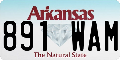 AR license plate 891WAM