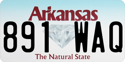 AR license plate 891WAQ