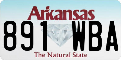 AR license plate 891WBA