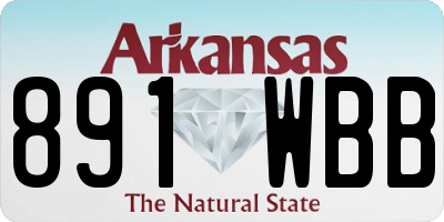 AR license plate 891WBB
