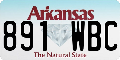 AR license plate 891WBC