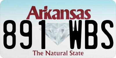 AR license plate 891WBS