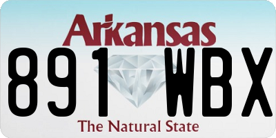 AR license plate 891WBX