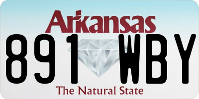 AR license plate 891WBY