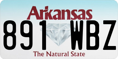 AR license plate 891WBZ