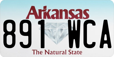 AR license plate 891WCA