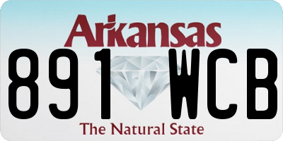 AR license plate 891WCB