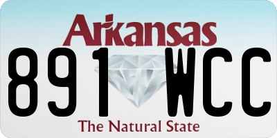 AR license plate 891WCC
